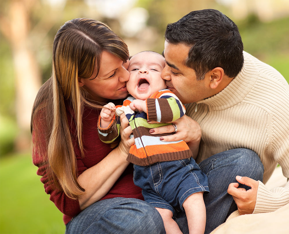 Happy Smiling Family Photo